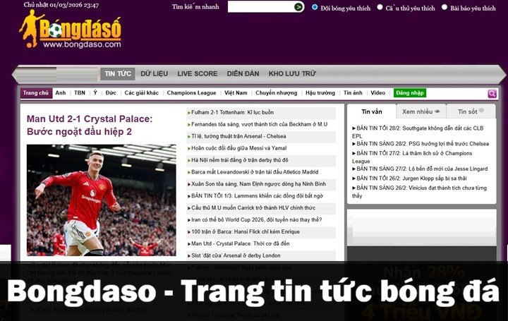 Giới thiệu về Bongdaso